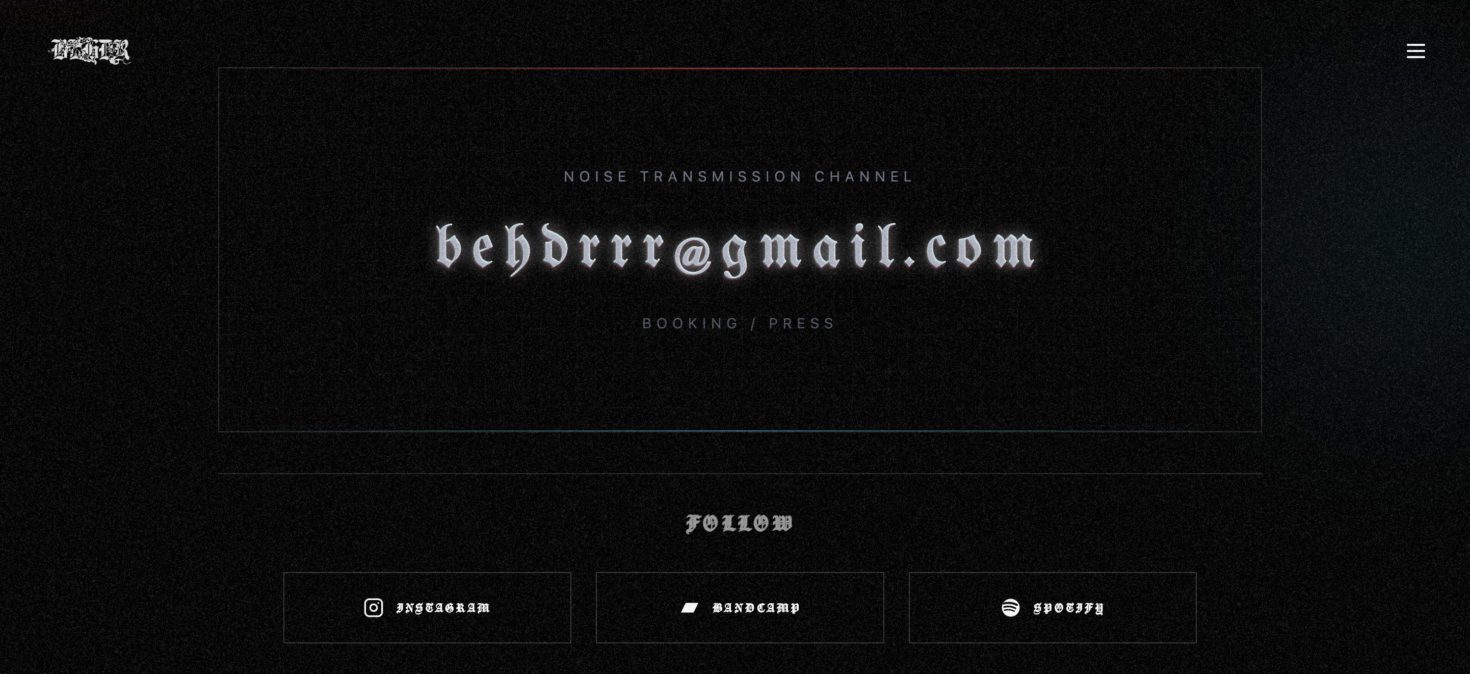 BEHDR contact and social links