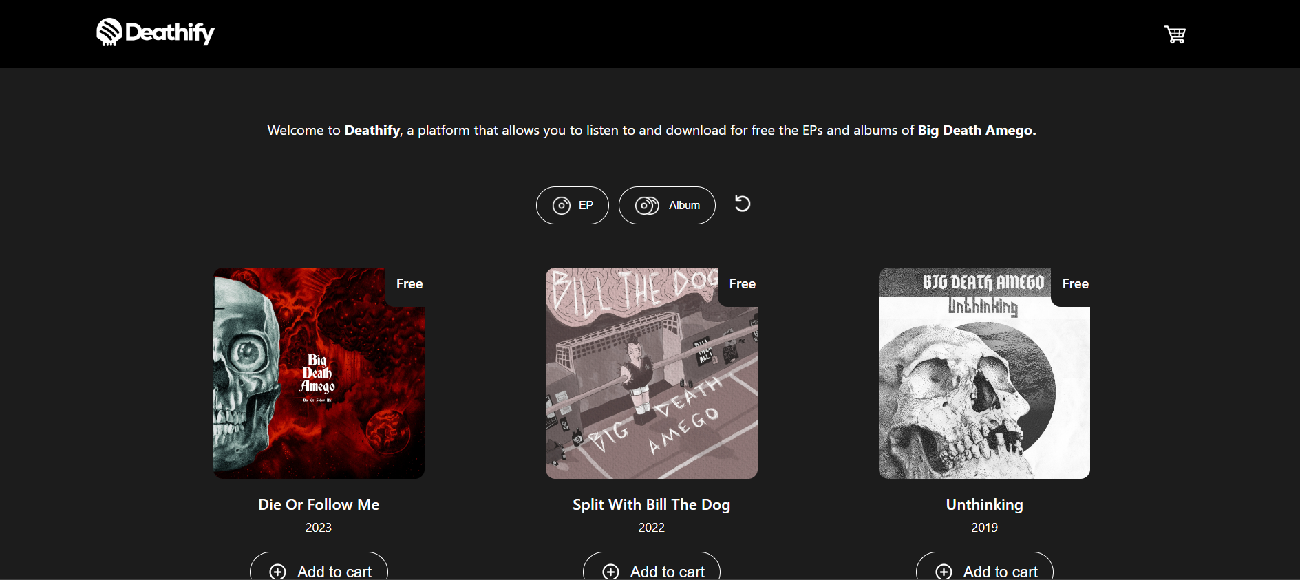 Screenshot of Deathify